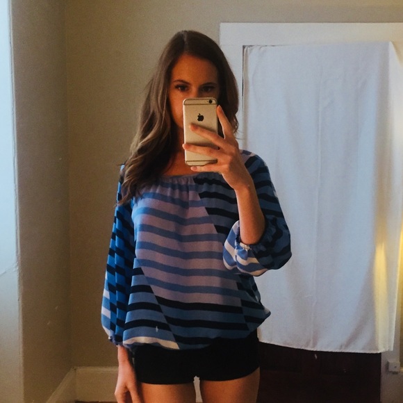 Renuar Tops - Striped Blouse